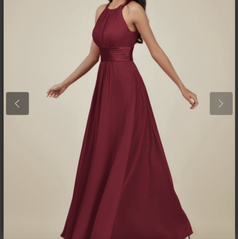 AW Dorian Bridesmaid Prom Formal Occasion Wedding Guest Dress, 14, Jester Red
